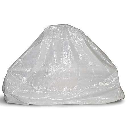 Sunday Grill - Toalla de cubierta y protección blanco. Para barbacoa de mampostería Talla XL con2 Bancos 240 x 90 x 200h