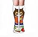 Produktbild JAONGSADY Men Women Outdoor Sports High Socks Stocking owl books funny apple pencil Psychedelic Tile length 19.7" in(50cm)
