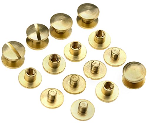 10Paar 4x4.5mm Gürtelschrauben Buchschrauben Buch Gürtel Schrauben