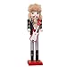 Produktbild farmer-W Hölzerner Nussknacker, Rock Style Nussknacker Marionette dekorative Weihnachtsverzierung, 38 cm