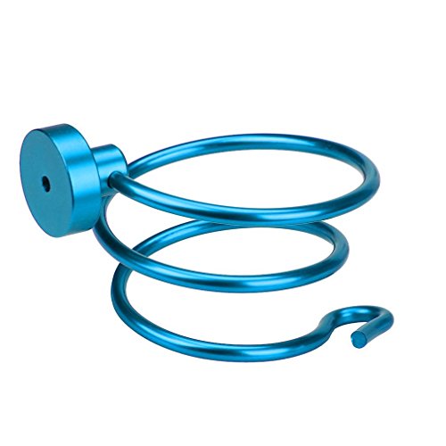 Preisvergleich Produktbild 12shage Föhn Rack Space Aluminium Wandhalter Regal Lagerung (Blau)