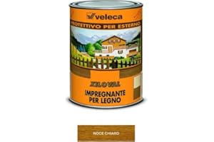 Veleca XILOVAL CERA Noce Chiaro - lt. 1 - IMPREGNANTE PROTETTIVO SATINATO PER LEGNO DA ESTERNO