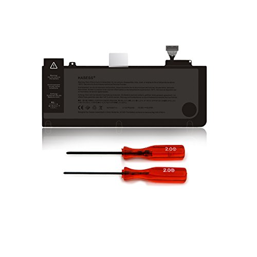 HASESS 6000mAh/65.5Wh Batterie Notebook Laptop Akku für Apple MacBook Pro Unibody 13″ Zoll A1322 A1278 (Mid 2009 Mitte 2010 Anfang 2011 Version) passt MB990CH/A MB990J/A MB990LL/A 020-6764-A 020-6765-A 661-5229 661-5557 020-6547-A mit Reparatur Set – 24 Monate Garantie - 2