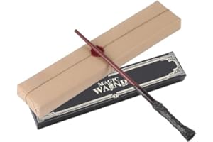 GQDGCU Magic Zauberstab, Zauberstäbe mit Incendio Zauber, Zauberstab Set mit Zauberpapier 3PCS, Schön verpackt in Einer Geschenkbox, perfekt für Cosplay, Halloween und mehr (HP Rot)