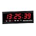 Produktbild Homyl Multifunktions LED Digital Wanduhr mit Datum Temperatur 24 Stunden-Anzeige - Rot