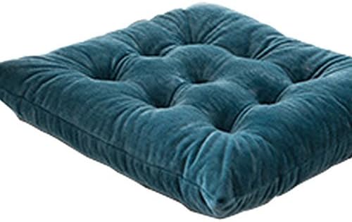 SIMPVALE Set of 4 Chair Pads Corduroy Thickened Seat Cushion for Dining Chair Kitchen Garden Office - 40x40x4cm