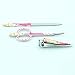 Bid Buy Direct® Girl's Manicure Set | 3Pc Nail Grooming Kit | Beautiful Printed Designs Includes Scissors, Nail Filer, Nail Clipper (Pink)
