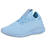 puma sneaker damen hellblau  SCARPE VITA Damen Sportschuhe Laufschuhe Profilsohle Turnschuhe Fitness Sneaker Freizeit Schuhe Schnürer 177205 Hellblau 37