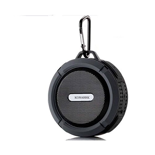 WATERPROOF/ SHOCKPROOF BLUETOOTH WIRELESS SPEAKER WITH BUILT-IN MICROPHONE DESIGN FOR SHOWER/OUTDOOR/DESKTOP & SPORTS (BLACK) RS.545 (73.00% Off) - Amazon