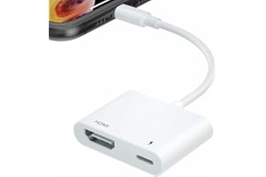 CELLWORLD Adaptador AV Digital Lightning, [Certificado Apple MFI] para iPhone iPad a Monitor Proyector HDTV, Conector de Cable HDMI Compatible con iPhone 14/13/12/11/SE/X