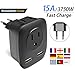 Produktbild Europa Reiseadapter Reisestecker, Universal Travel Adapter Stromadapter mit 3 in1 & 2 in1 AC Steckdose USB Ports Internationale Reiseadapter stecker für Deutschland China und Meisten von EU Länder