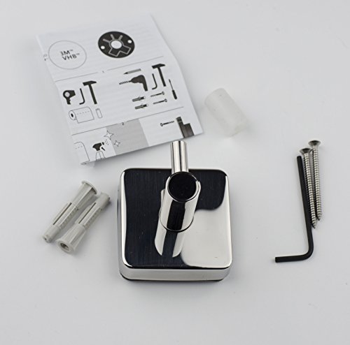 Kapitan Quattro Handtuchhaken Ohne Bohren Quadratischer Stil 18/10 Edelstahl Wandmontage Made in der EU, 20 Jahre Garantie - 4