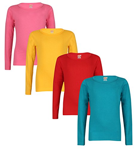 Sinimini plain full sleeve girls tshirt (pack of 4) RS.809 (71.00% Off) - Amazon