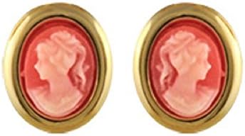 Helios – Cameo Earrings Jewellery – Gold Plated – New