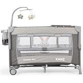 Sleepside +Plus Mother's Side Park Bed and Playground Gray + Bed