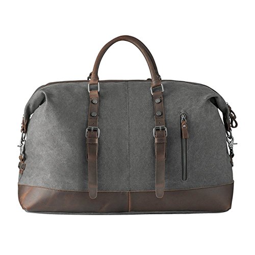 Grand Sac de Voyage, P.KU.VDSL Rétro Unisex Sac de Toile en Bandoulière pour Duffle, Nuit Week-end Satchel Totes Loisir