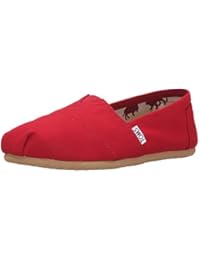 Toms Toms Shoes Classics Schwarz - Zapatillas, color Rojo, talla 38.5 (6 Uk)