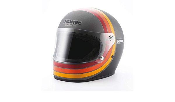 Blauer Ht Casco 80's Titanium S : Amazon.it: Auto e Moto