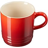 Le Creuset Becher mit Henkel, 200 ml, Steinzeug, 10 cm Höhe, Kirschrot