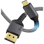 USB C DisplayPort Kabel 1.4 8K@60Hz 2M Maxonar 4K@60Hz/144Hz/120Hz 5K@60Hz 2K@240Hz Thunderbolt 3/4 zu DisplayPort HBR3 Typ C DP 1.4 für Mac Studio M1 Mac Mini Macbook Air M2 2022-[VESA-Zertifiziert]