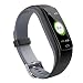 Produktbild Fitness-Tracker Mit Herzfrequenz-Monitor-Activity-Tracker-Uhr, Wasserdichte Pedometer-Uhr Mit Schlaf-Herzfrequenz-Monitor Für Kinder, Frauen Und Männer,Gray
