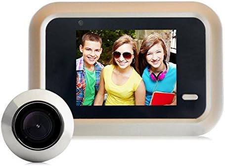Danmini Doorbell Camera Kit Wireless Waterproof Door Bell Chime Kit with Visible Screen LED Indicators Surveillance Security System for Home Use and Office Safety