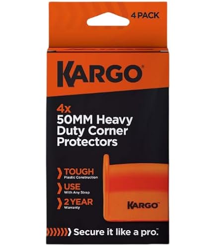 10 Pack Corner Protector Ratchet Strap Cargo Tie Downs - Lashing Strap Edge Protectors 50mm