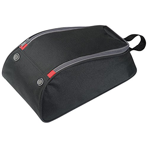 Lasermax Schuhtasche aus 600D Polyester mit Metalleinsatz für Belüftung , Farbe: schwarz - 2