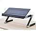 Produktbild Aluminium Tisch / Laptop Tisch / Bett Lazy Klapptisch / Hubtisch / 56CM Große Desktop / Desk Kühlung (3 Farben wahlweise freigestellt) (mit Ventilator, kein Ventilator wahlweise freigestellt) ( farbe : B , größe : No Fan )