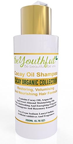BeYouthful Cacay Oil Shampoo - Natural, Organic, Nourishing And Volumising Hair Care With Cacay, Argan And Sweet Almond Oils And Revitalising Fragrance Of Lemongrass And Rosemary Essential Oils.