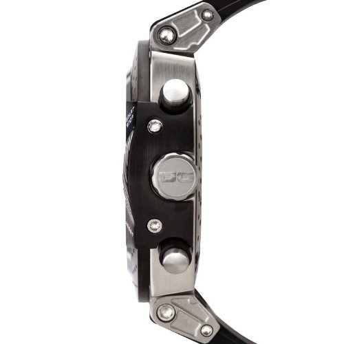 Jorg Gray Ben Spies Limited Edition Chrono Men's Quartz Watch with Black Dial Chronograph Display and Black Silicone Strap JG6700-11