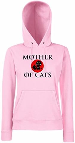 Women Printed Funny Hoodies-Mother of Cats Game of Thrones hilarious tshirt