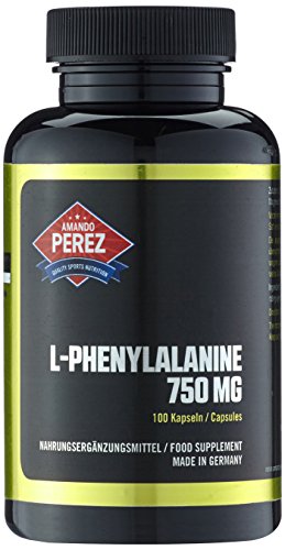 L-fenilalanina - 750 mg - Dosis altas - 100 cápsulas