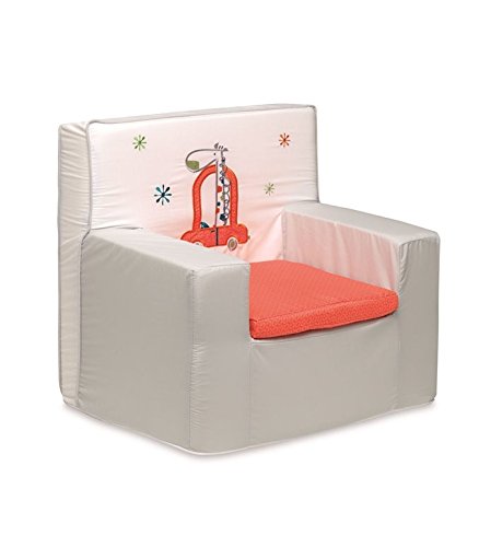 pirulos 32012520 – Armchair, Design Big Car, Cotton, 50 x 49 x 27 cm, White/Grey