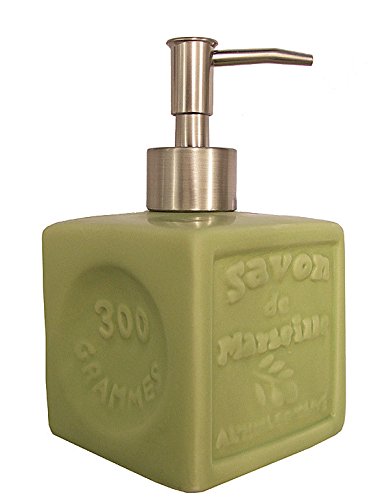 Preisvergleich Produktbild Seifenspender "Savon de Marseille" Keramik Olive