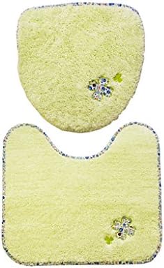 carpet Polyester Embroidery Toilet Suite U - Mat Absorbent Non - Slip Concave Mat Smart Toilet Cover Sets Non-slip water absorption
