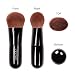 Docolor Powder Foundation Brush Kabuki Contour Liquid Cream Face Make up Brushes Cosmetic Tool (Black)