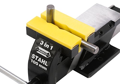 WABECO Kunststoff Schutzbacken Schonbacken 100 mm Magnetisch für Werkbank Schraubstock - 3