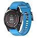 Produktbild Jinzuke Armbanduhr Soft-Silikon-Bügel-Uhrenarmband Reparatursatz Ersatz für Garmin Fenix 5/5 Plus / 5s / 5 Plus / 5X / 5X Plus