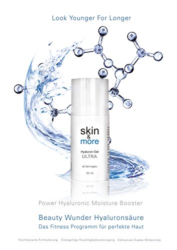 Hyaluron-Gel Skin&More Proseries Ultra 30 ml: Hyaloronsäure Konzentrat für die intensive Anti-Aging Gesichts-Pflege, Augen-Pflege und Haut-Pflege, Serum Hyaluronsäure - 2