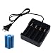 Produktbild Li-ion battery, HUI.HUI 4pcs 3.7v 6800mAh 18650 Nachladbare Litium-ionen batterie + Batterie Doppelte Ladegerät (A)