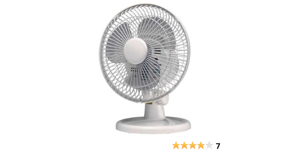 Argos Value Range White Oscillating Desk Fan 7 Inch Amazon Co Uk Home Kitchen