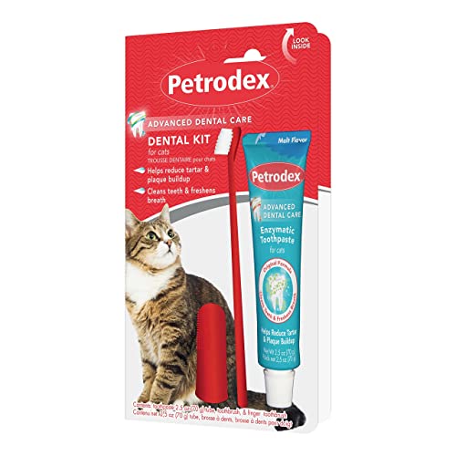 Petrodex Kit Dentale per Gatti, dentifricio al Gusto di Malto, 70,9 g