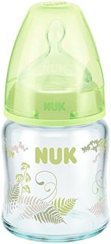 NUK First Choice Plus Glass Baby Bottle with Teat 120Ml