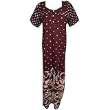 Indiatrendzs Women Cotton Nighty Printed Nightdress (Chest 42)
