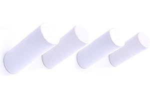 ANZOME Percha Pared Madera, perchero de pared Carga máxima 10 kg, 4 Piezas Gancho Madera De, Wall Hooks Perchero de madera Gancho Pared Madera para Colgar Abrigos, Gorros, Ropa Y En El Dormitorio