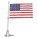 Produktbild Motorrad American USA Fahne Fahnenmast Kit 1 Stück Motorrad Fahrrad USA Fahne Fahnenmast Gepäck Rack Halterung für Harley 1st
