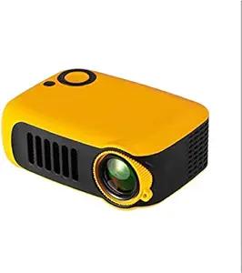 Portable Mini Pico Projector HD 1080P LED LCD Video Projector for Children Present, Video TV Movie, Party Game, Meeting, Entertainment with HDMI USB AV Interfaces and Remote Control (EU Plug)