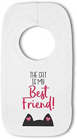 The Cat is my Best Friend! - Baby Pullover Bib