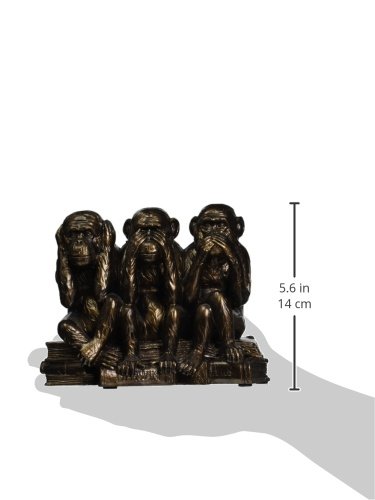 Design Toscano Nichts Böses hören, nichts Böses sehen, nichts Böses sagen – Affenstatue - 2